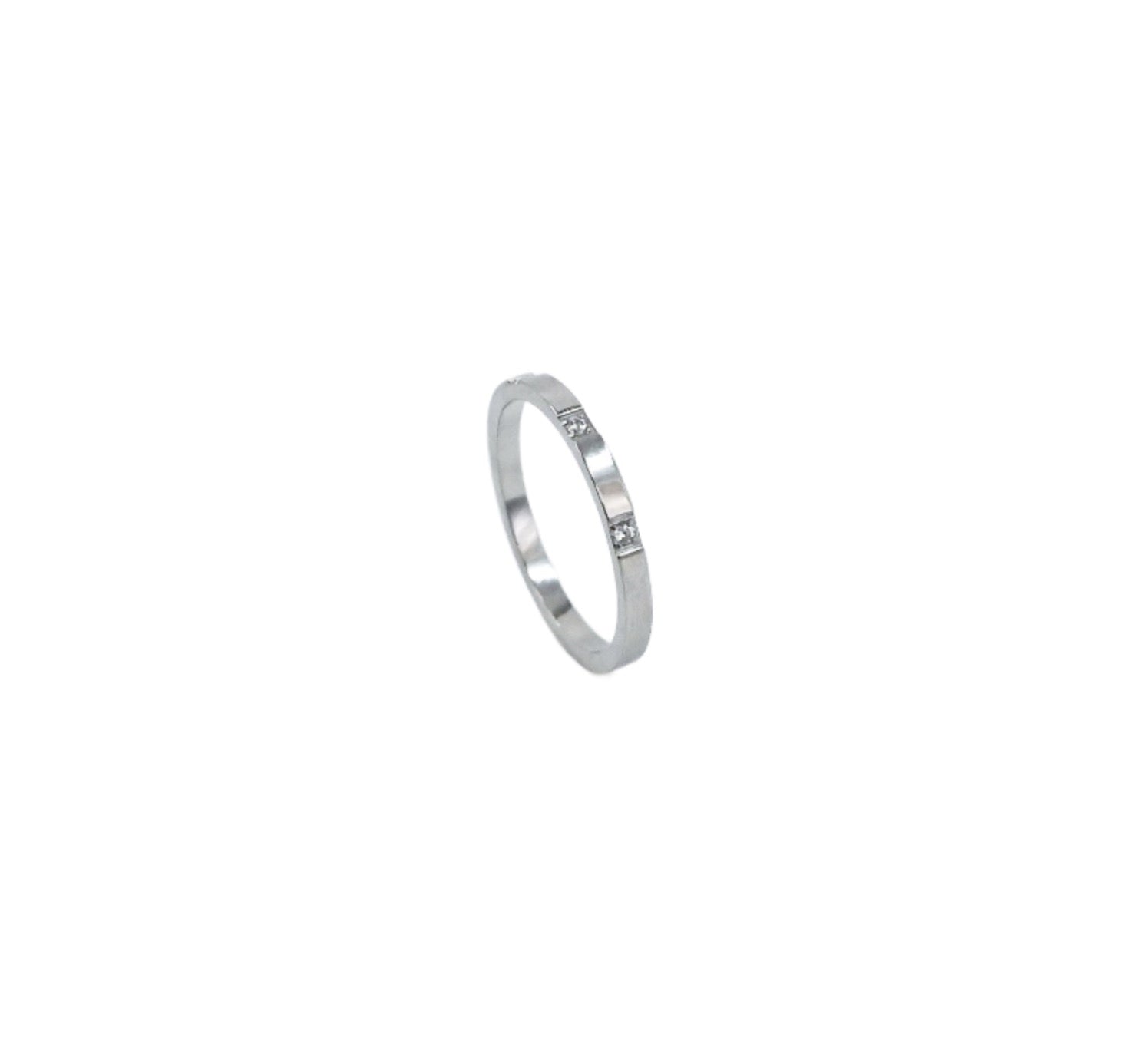 Cartier style ring in silver