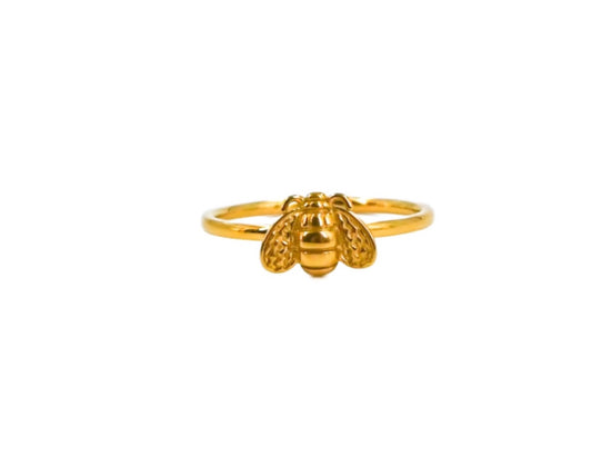 Bee gold ring