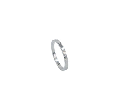 Cartier style ring in silver