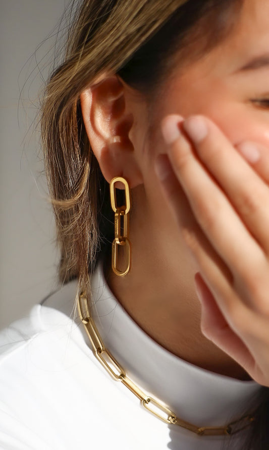 Paper Clip Earrings